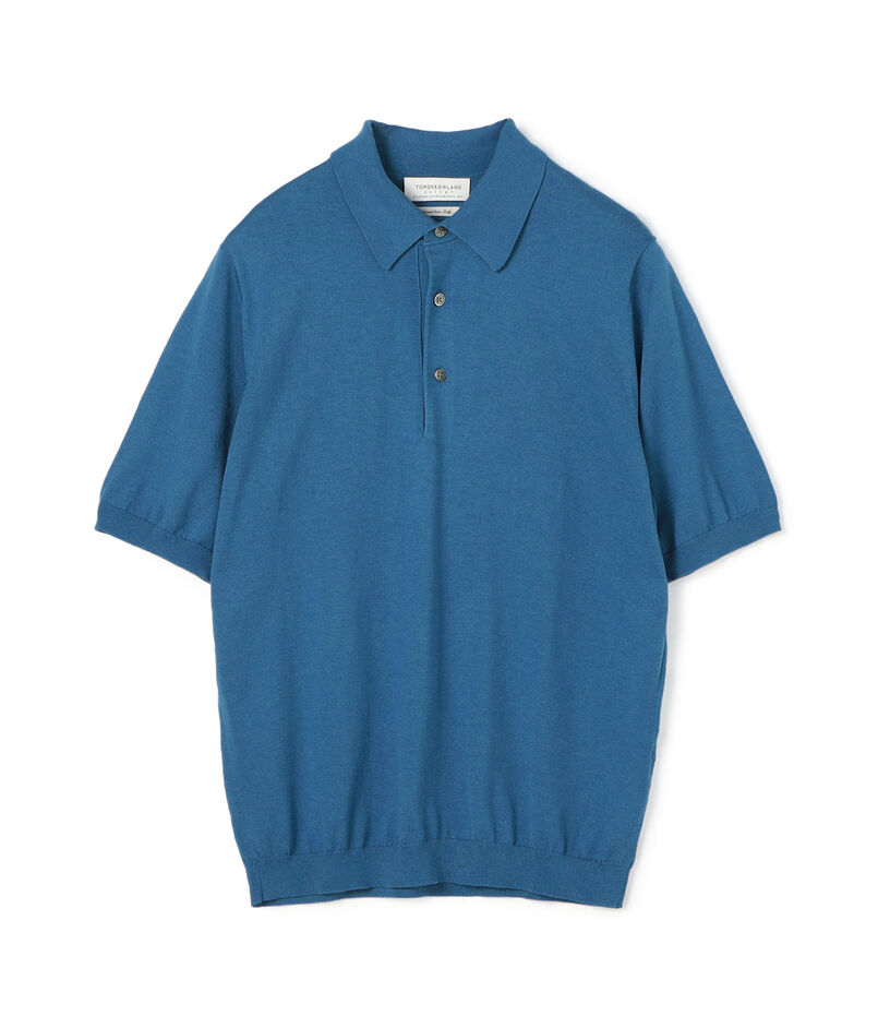 ■シルクコットン ニットポロシャツ SESIA