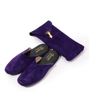 Charvet ゴートスエード スリッパー