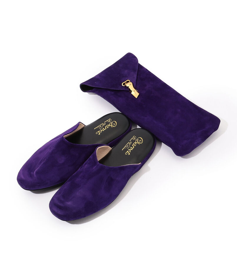 Charvet ゴートスエード スリッパー