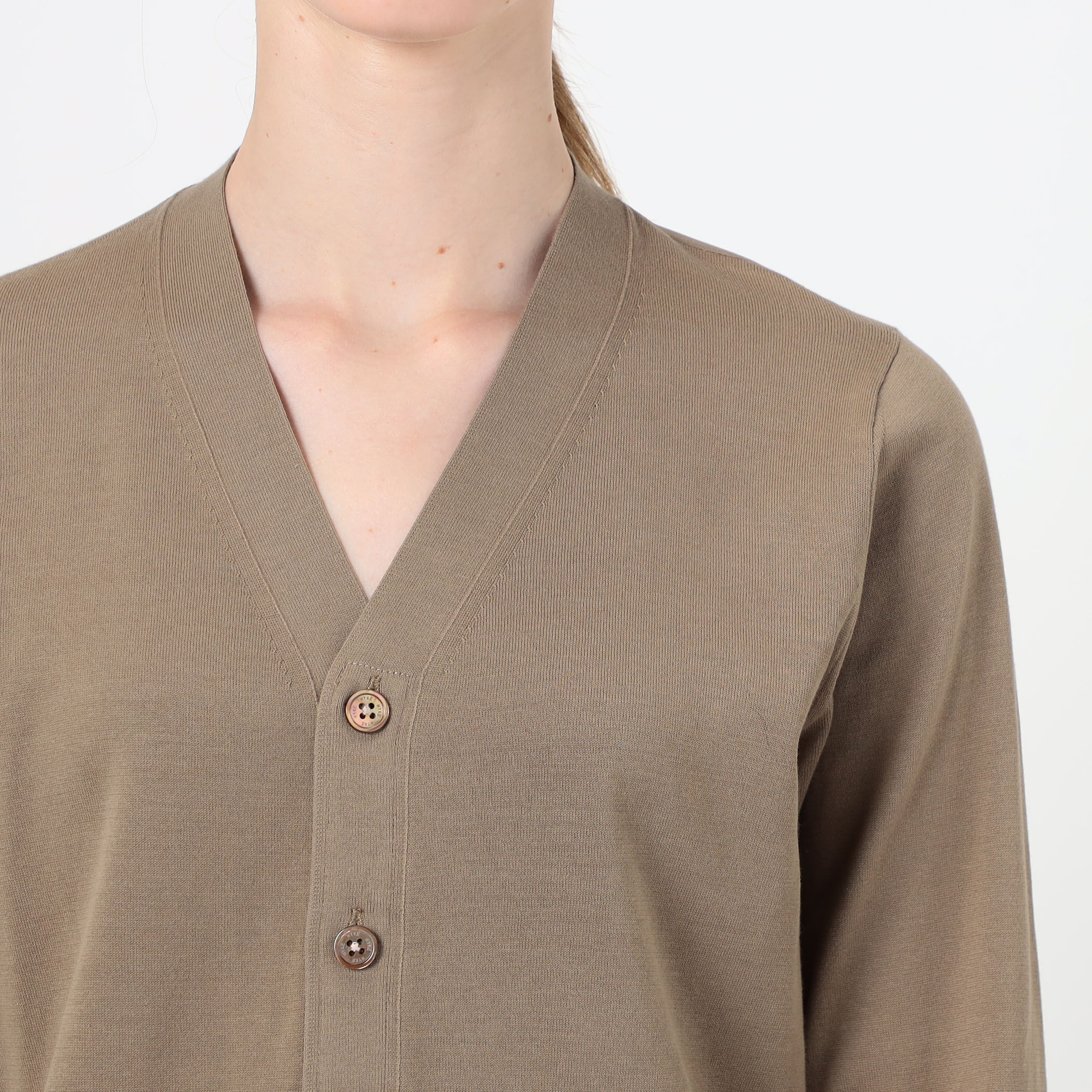 HYKE SHEER BACK KNIT CARDIGAN｜トゥモローランド 公式サイト