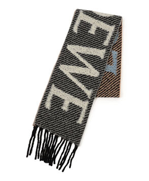 LOEWE アルパカウール ロゴスカーフ
