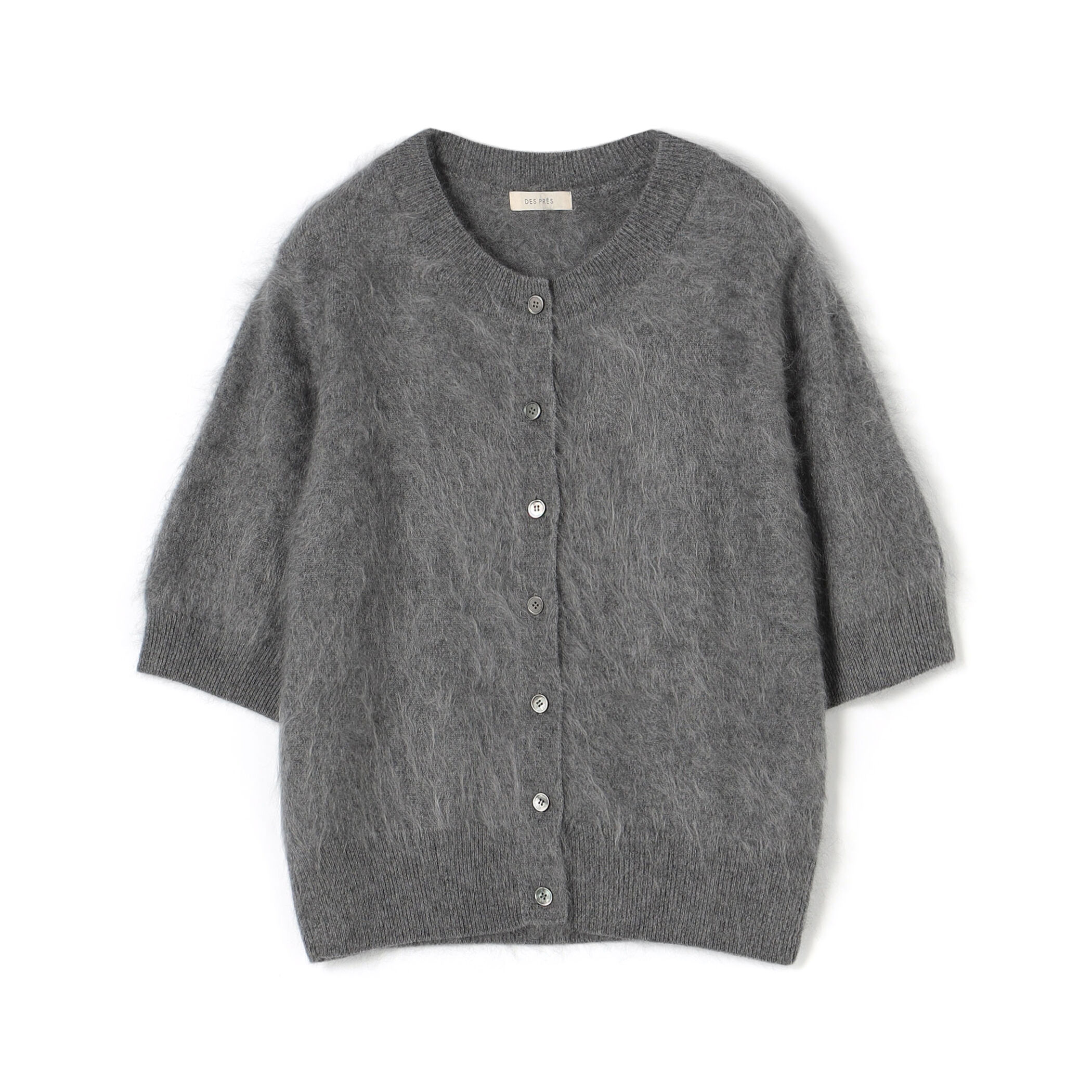 ピュアカシミヤファー ハーフスリーブカーディガン｜トゥモローランド