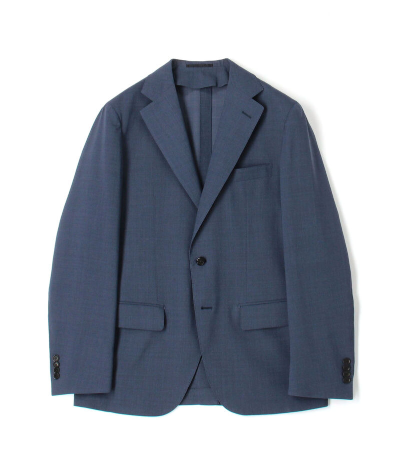 ■Super120'sウールポリエステル シングルブレステッド2Bジャケット ■Super120'sウールポリエステル シングルブレステッド2Bジャケット