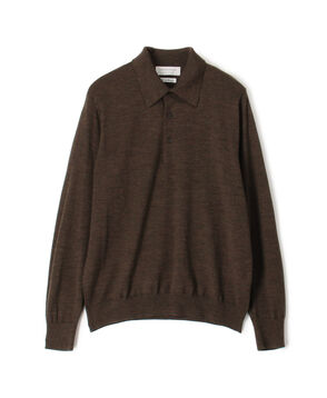 TOMORROWLAND tricot スーパーファインメリノウール ニットポロシャツ S-WOOL