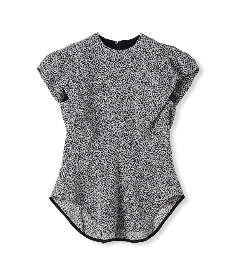 Mame Kurogouchi Micro Floral Jacquard Top