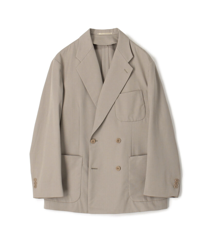 ウールギャバジン ダブルブレステッド4Bジャケット