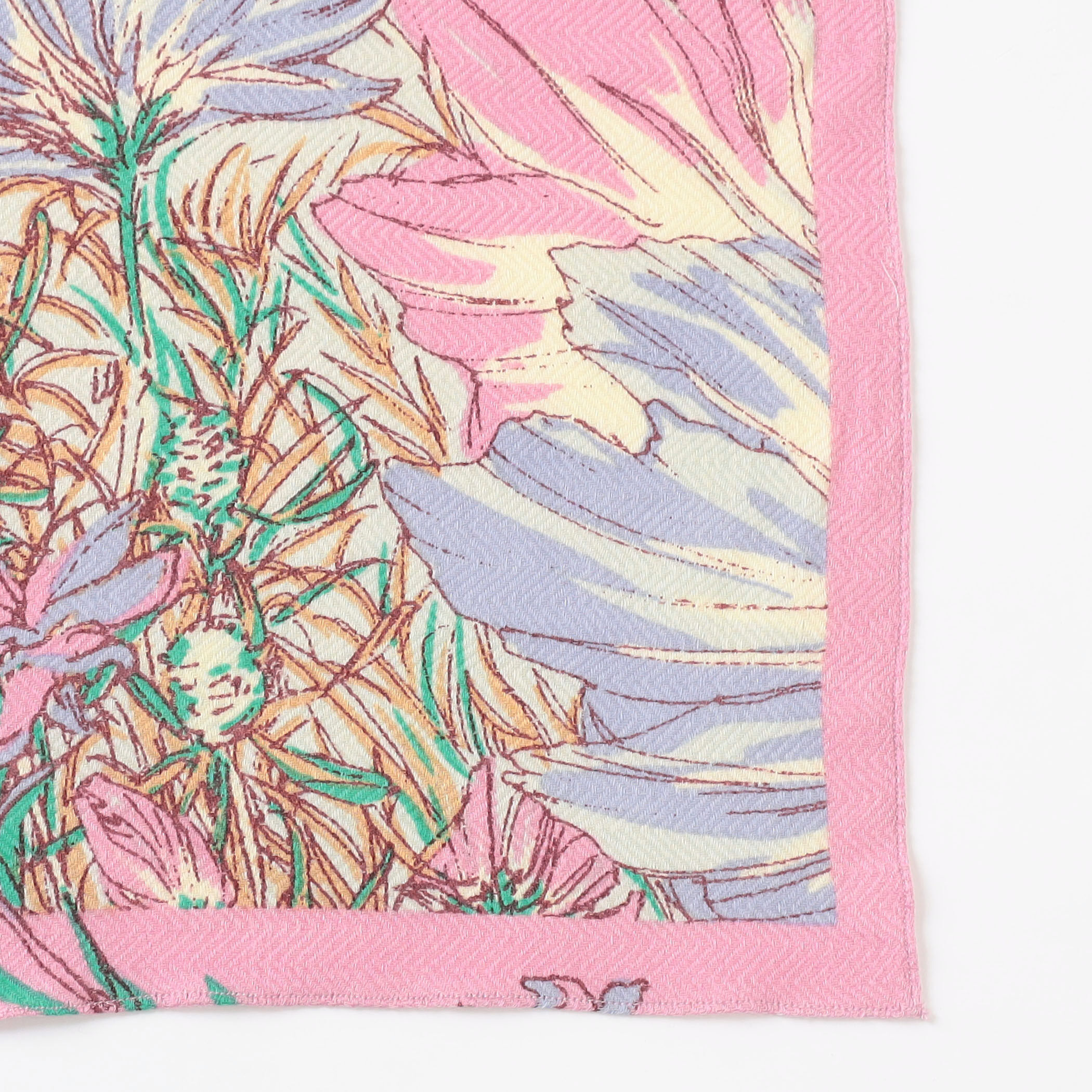 別注】manipuri BLOOM GARDEN ウールシルク スカーフ