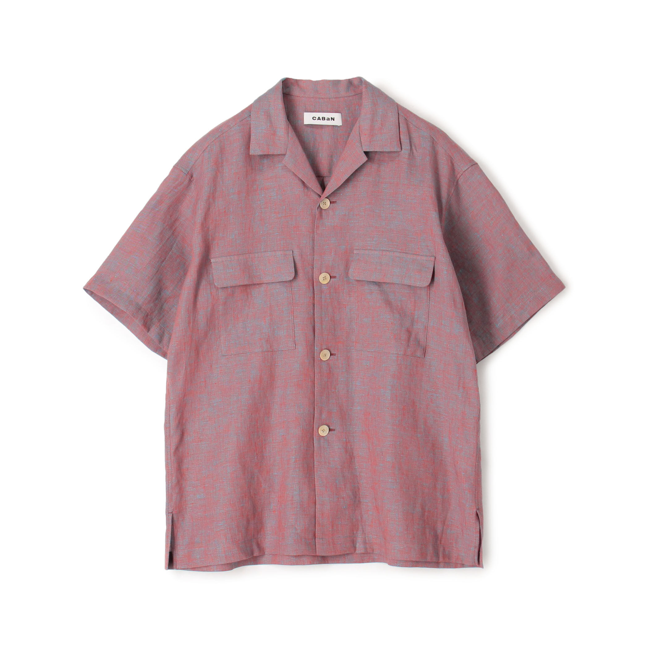 CABaN リネン オープンカラーシャツ　Lサイズ CABaN シャツ リネン オープンカラーシャツ メンズ : ZOZOTOWN