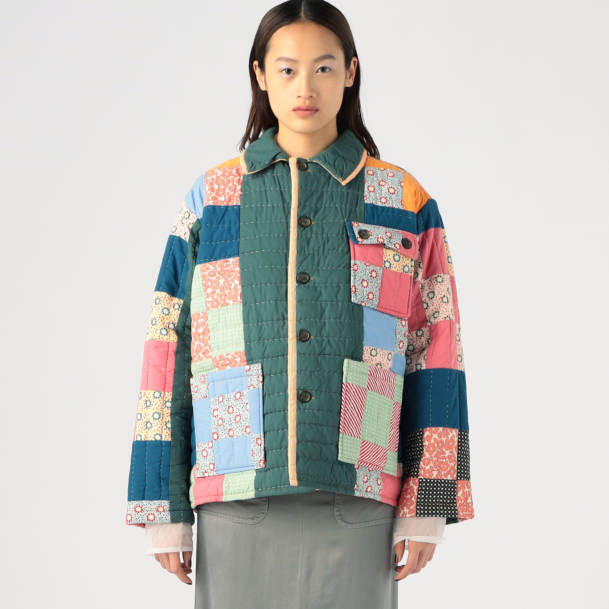 BODE DOTTED DAISY QUILT WORKWEAR JACKET｜トゥモローランド