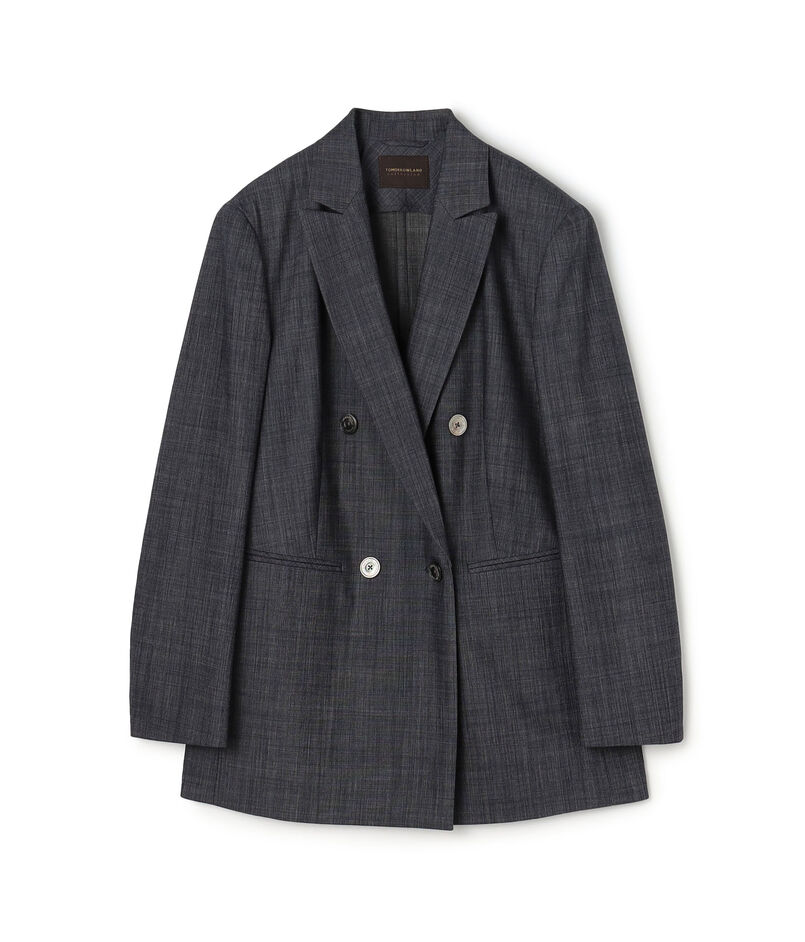 コンフォートデニム ダブルブレストジャケット