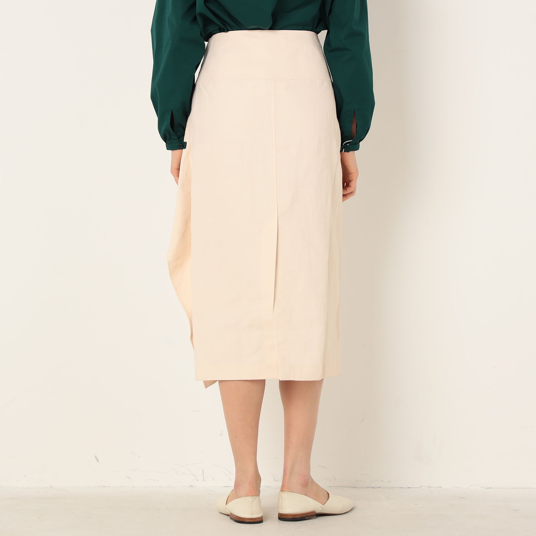 □□□ JIL SANDER リネン ミディタイトスカート｜トゥモローランド