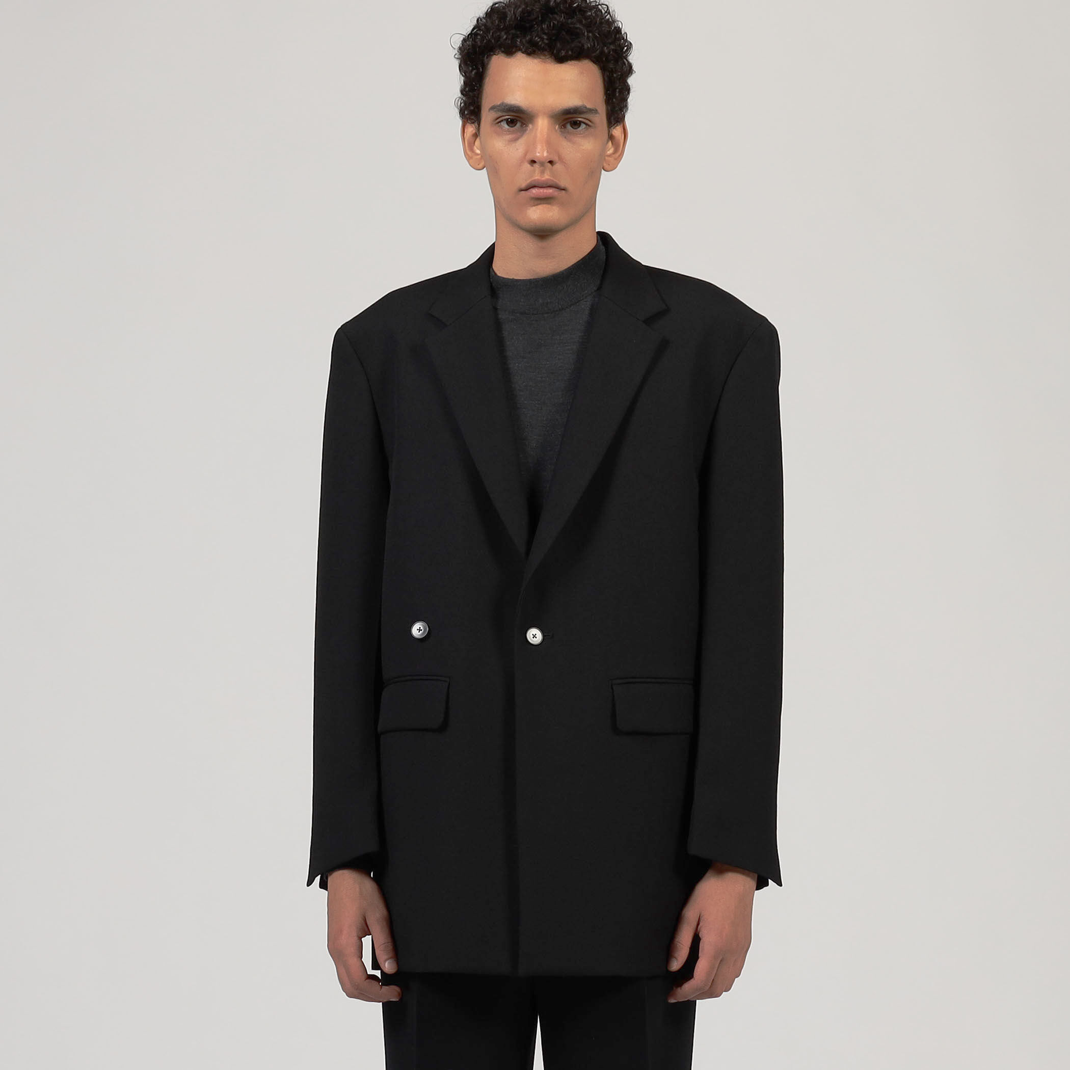 08circus Dry wool twill テーラードジャケット