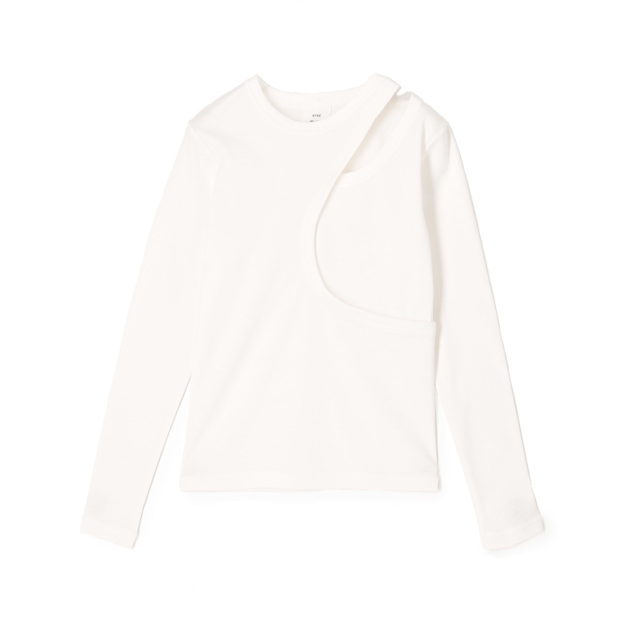 HYKE LAYERED L/S TEE レイヤード ロングスリーブTシャツ