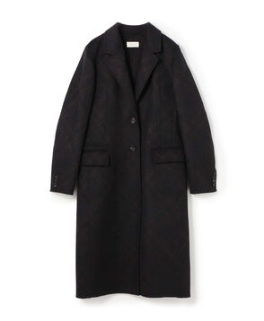 ダブルフェイスチェックジャガード チェスターコート