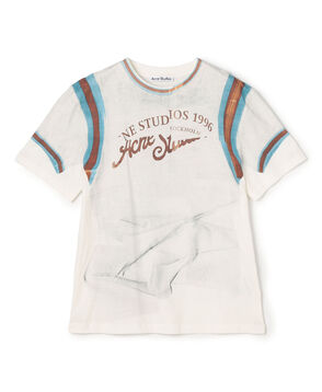 Acne Studios トロンプルイユプリント グラフィックTシャツ