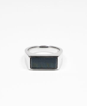 ■TOM WOOD Peaky Ring Blue Hawk Eye