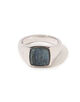 TOM WOOD Kay Ring Black Larvikite リング