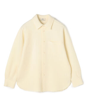 ウール フェルト ニットシャツ