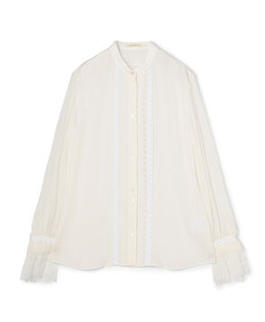 シアーレースコラージュ マルチレーステープブラウス