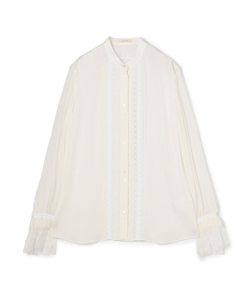 シアーレースコラージュ マルチレーステープブラウス