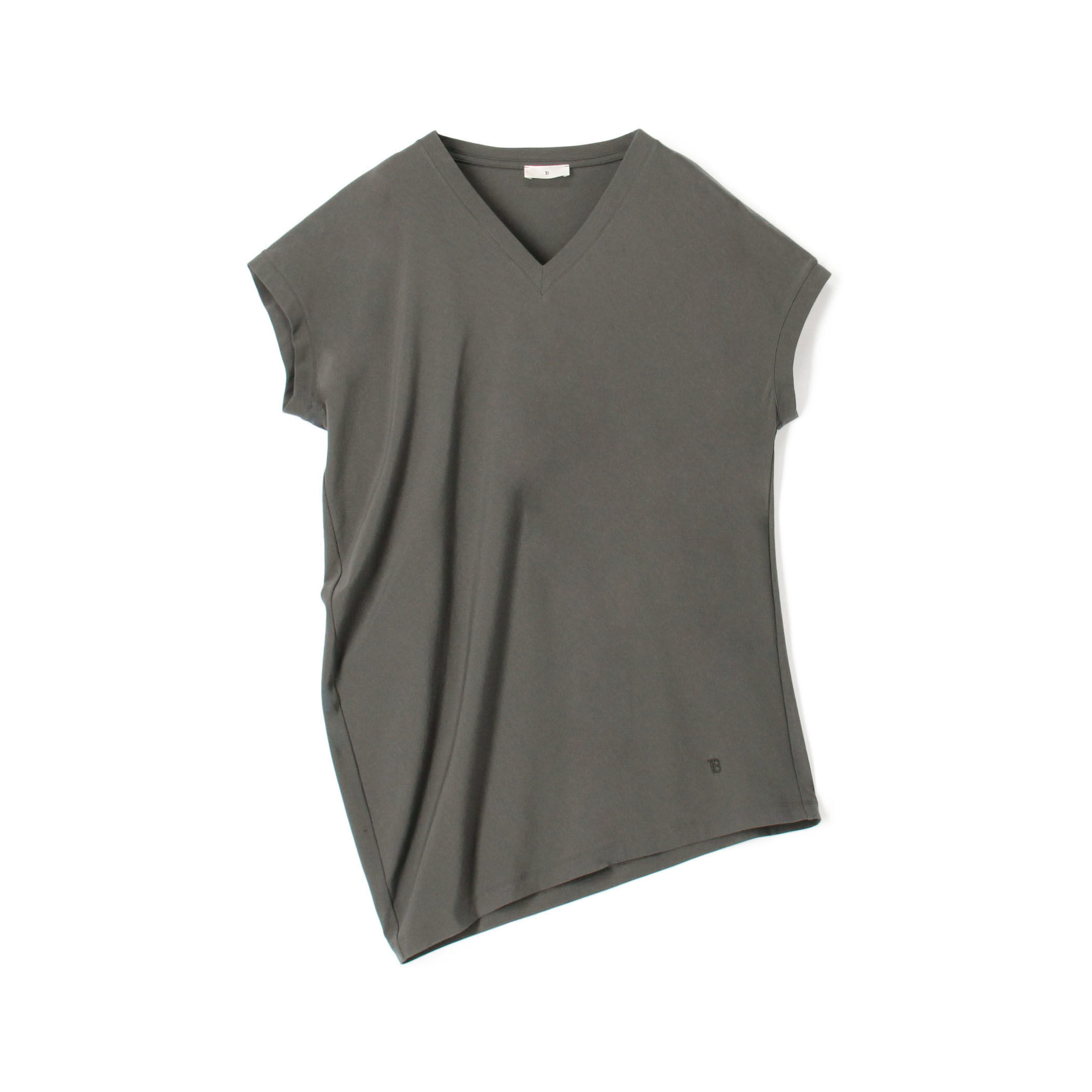 tシャツ TOMORROWLAND .B コットンテンセル アシンメトリートップ レディース TOMORROWLAND .B tシャツ コットンテンセル アシンメトリー
