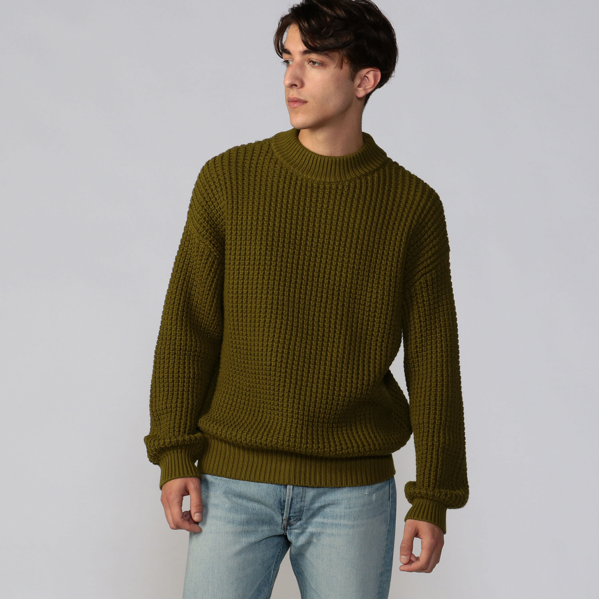CABaN（トゥモローランド） ワッフルウール・ハイネックニットセーター コットンカシミヤワッフル タートルネックプルオーバー