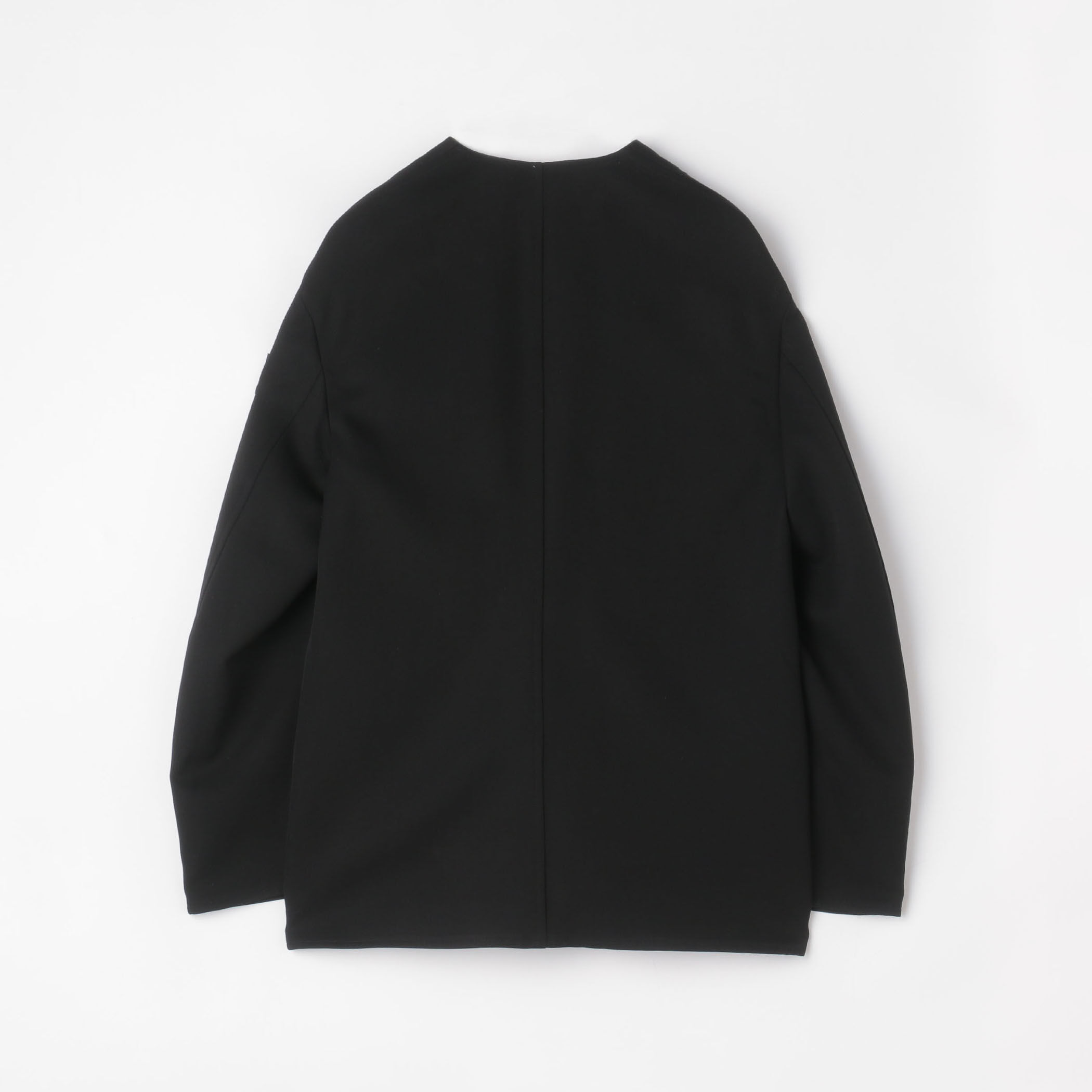 ウール カラーレスチョアジャケット DORMEUIL BARATHEA