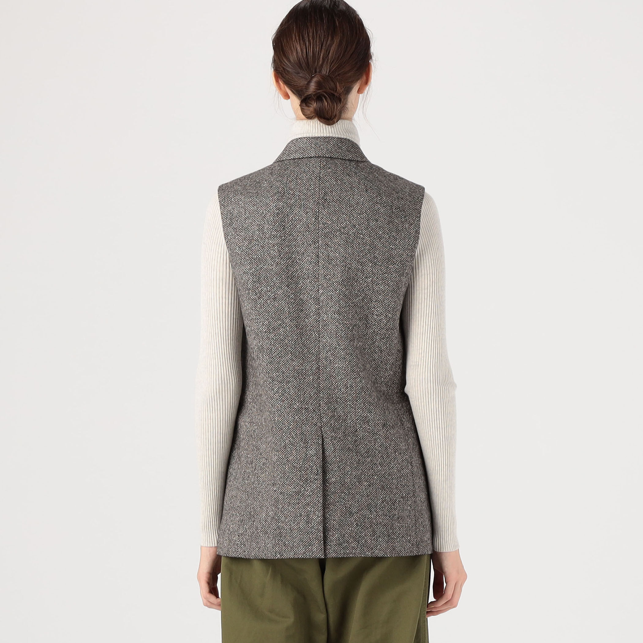 シルクミックスツイード ダブルブレストジレ｜トゥモローランド 公式通販