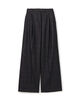 SILK AIR PANE タックワイドパンツ