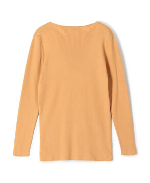 ギザコットンリブ ボートネックプルオーバー