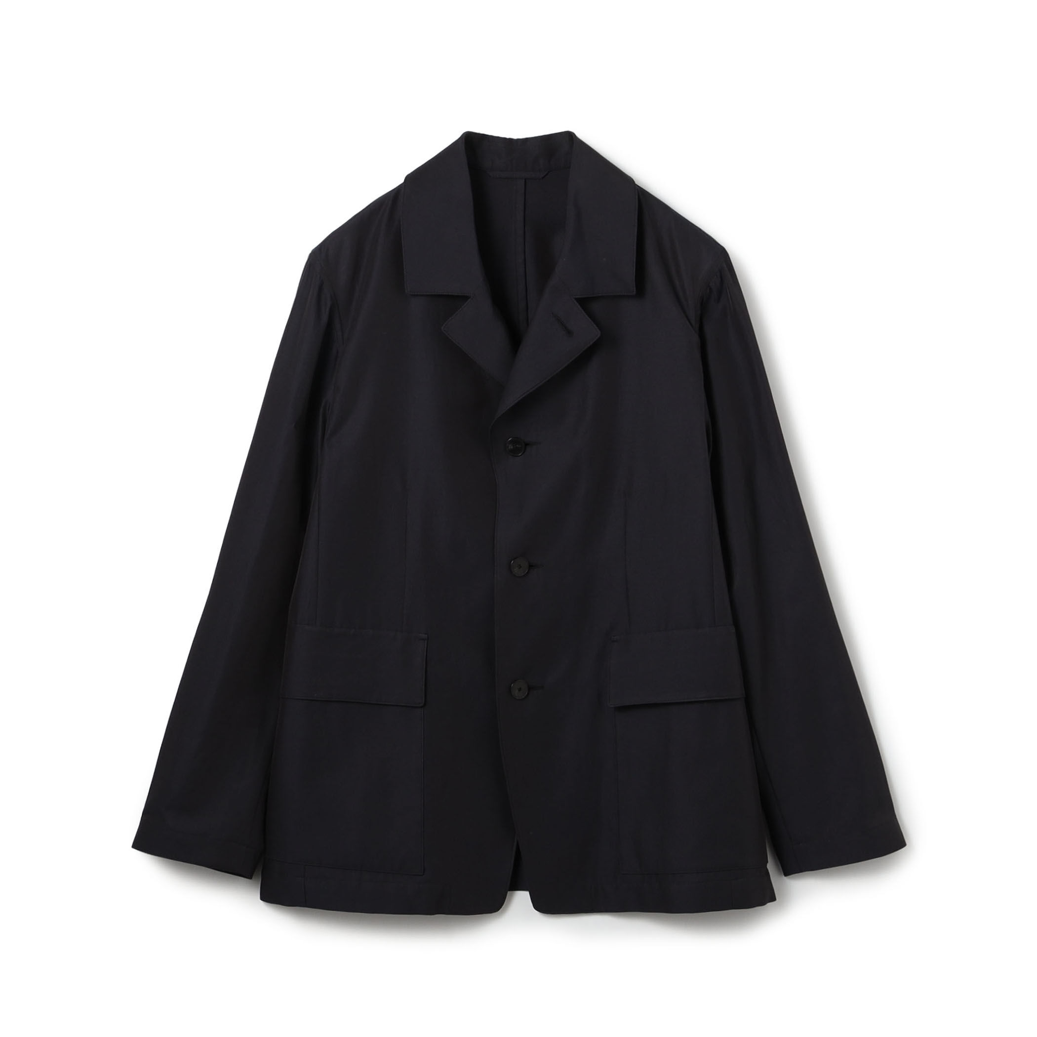 コットンシルクツイル シングルブレステッドジャケット