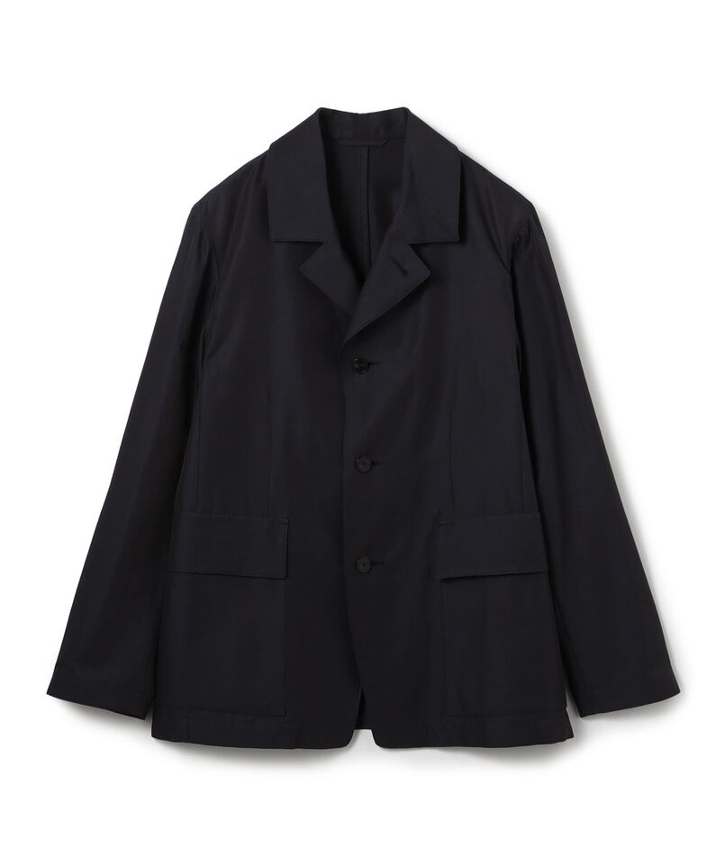コットンシルクツイル シングルブレステッドジャケット