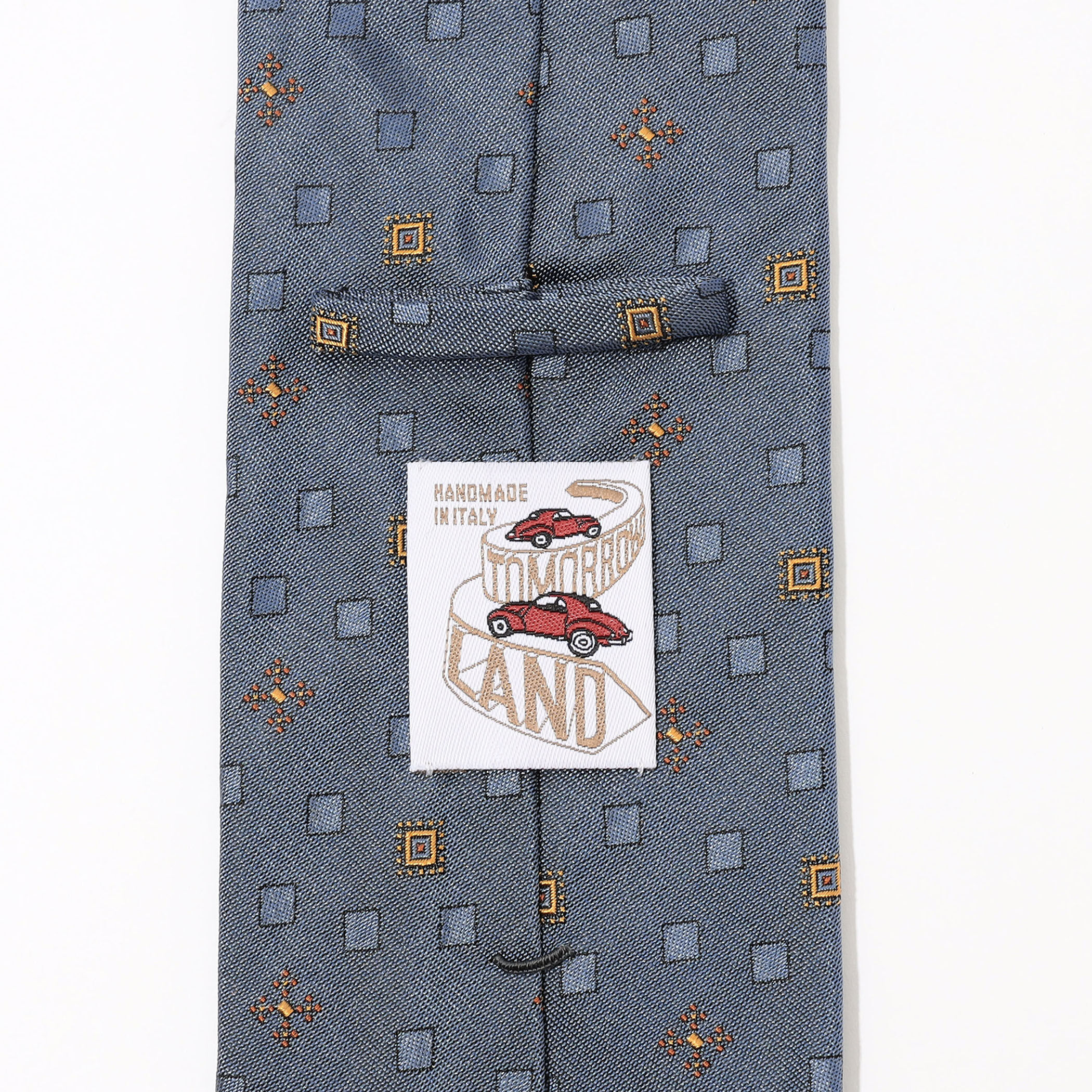 TOMORROWLAND MADE IN ITALY シルクジャガード 小紋柄ネクタイ