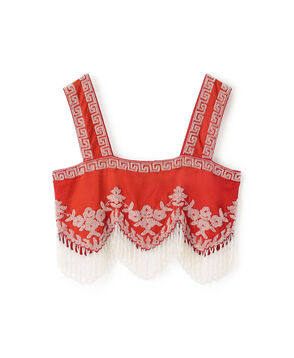 BODE AMRITA FRINGE TOP