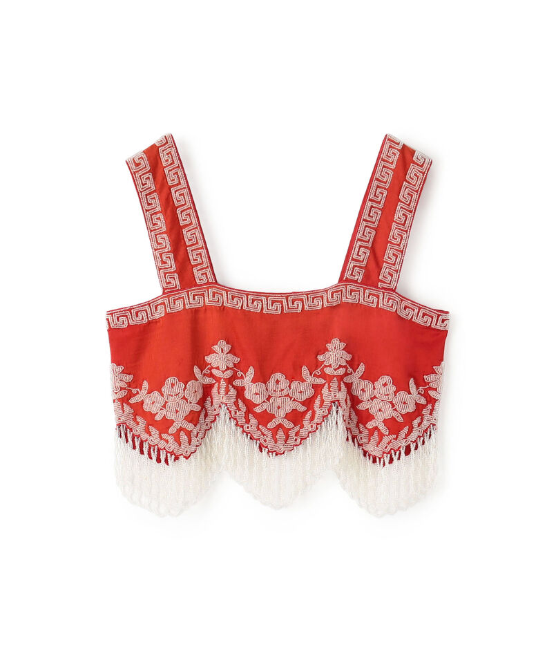 BODE AMRITA FRINGE TOP