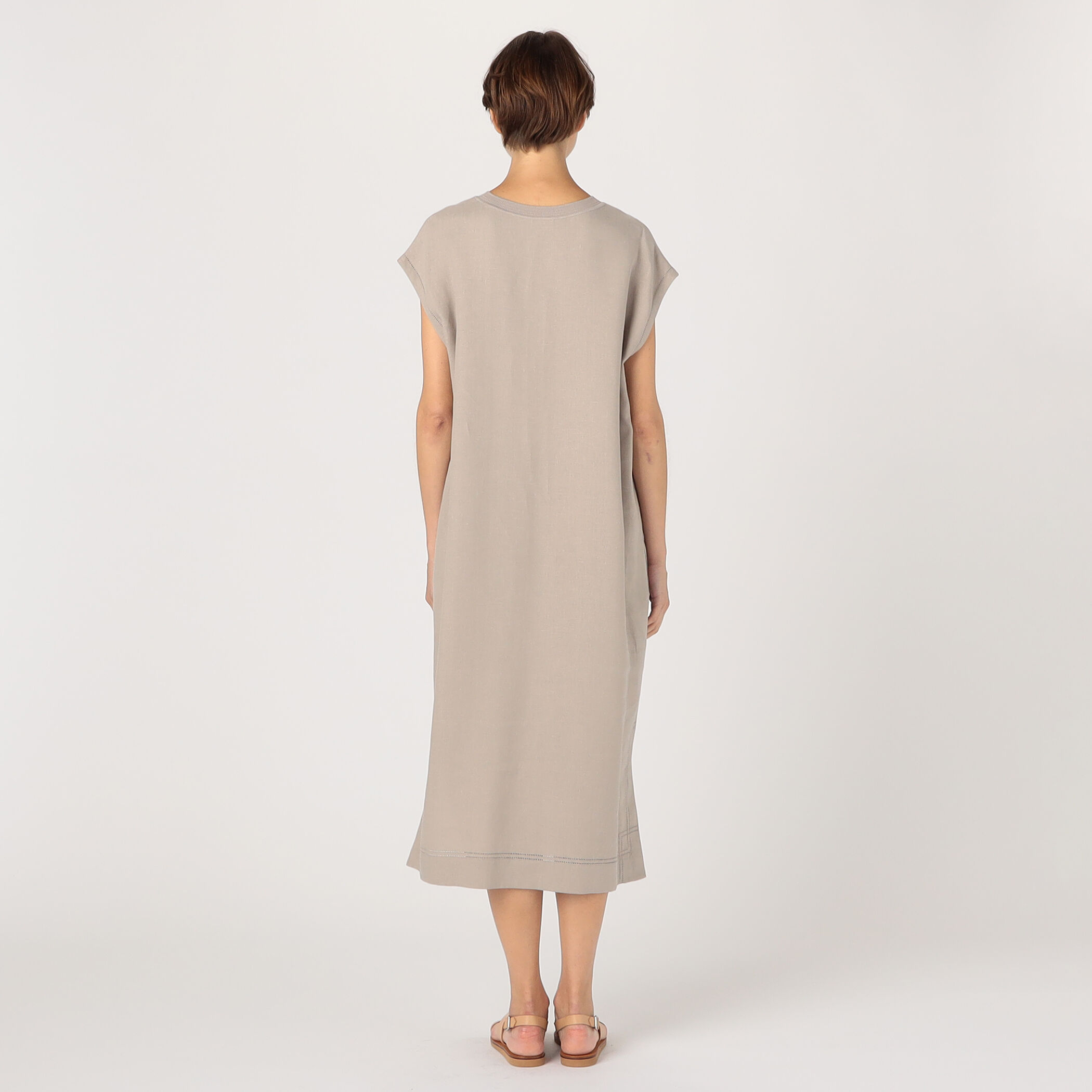 フレンチリネン ノースリーブワンピース｜トゥモローランド 公式通販