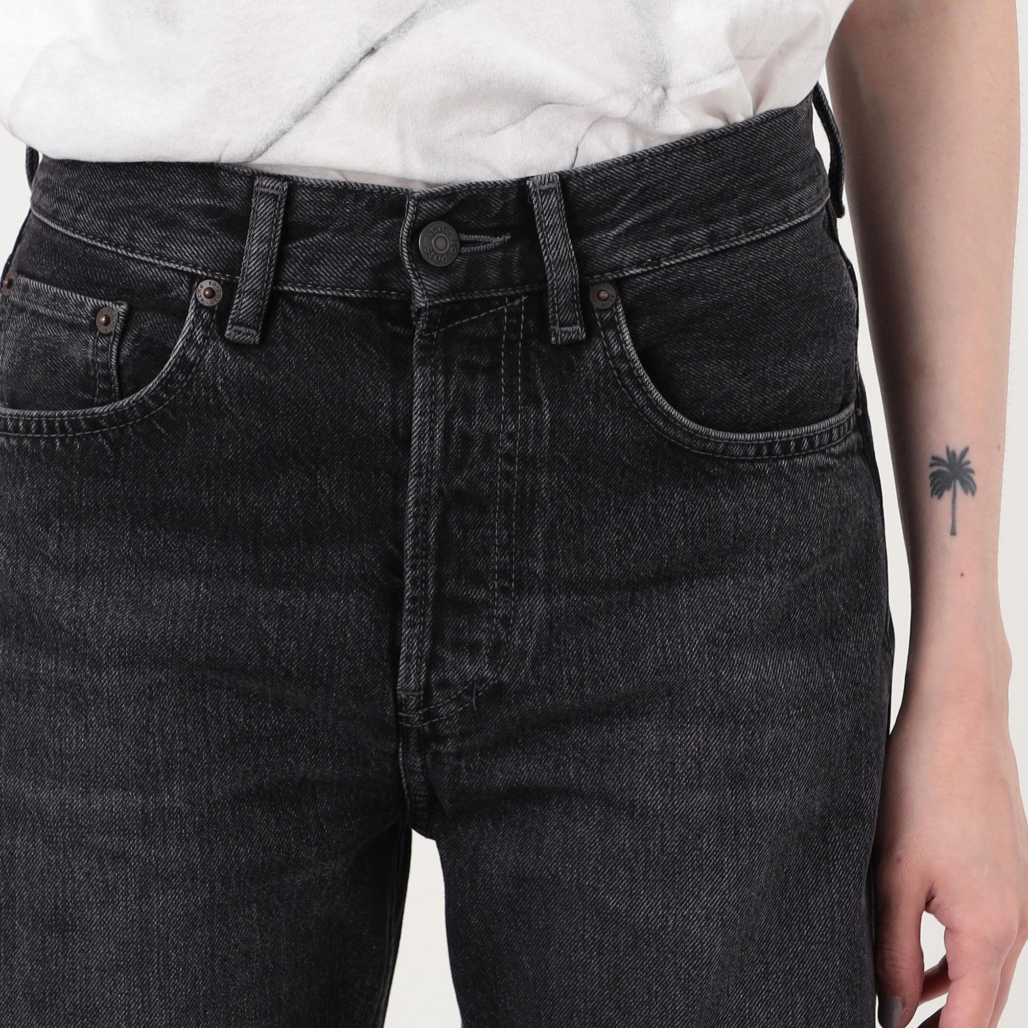 Acne Studios 2021F VINTAGE BLACK ブラックデニムパンツ