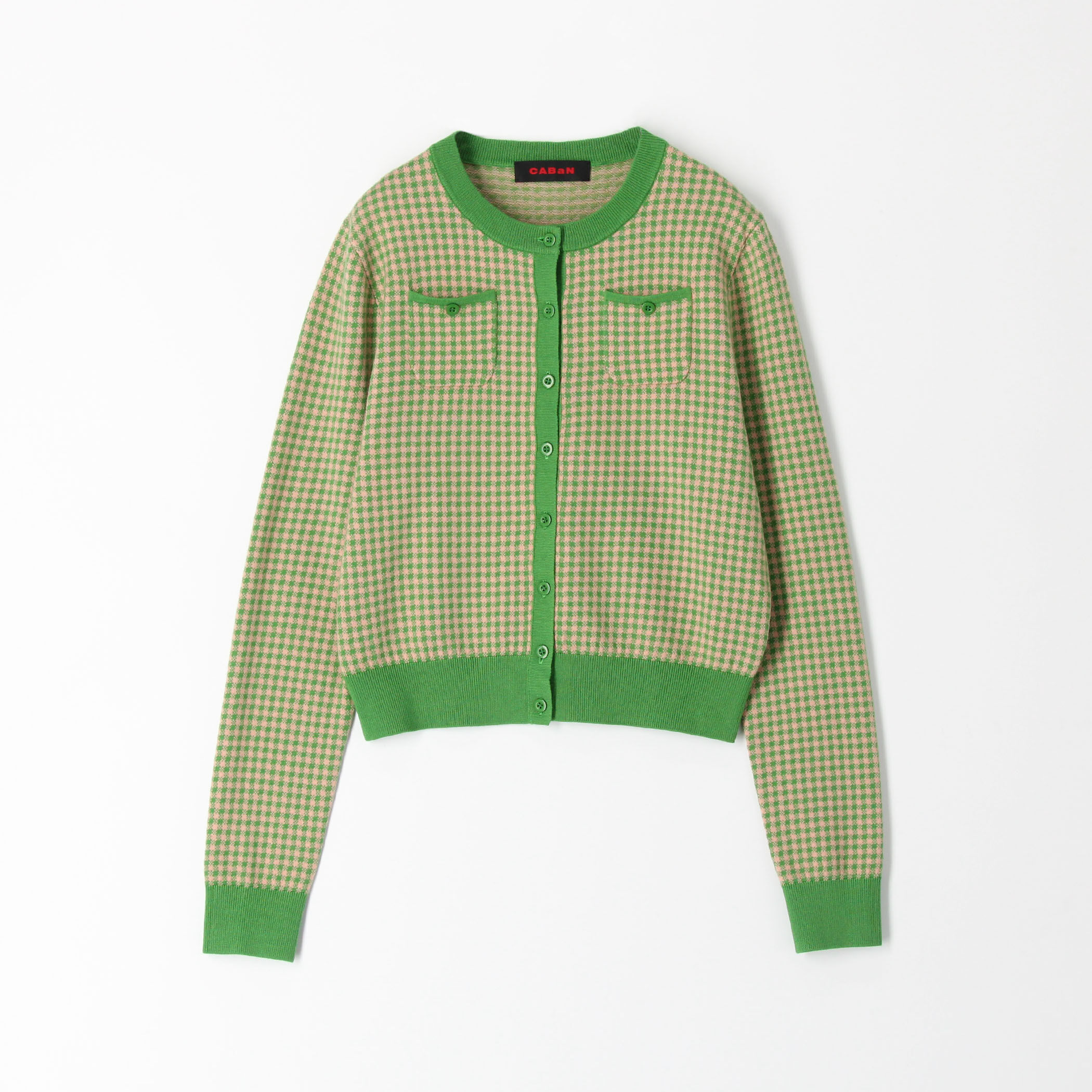 コットンカシミヤ ギンガムチェックカーディガン｜トゥモローランド