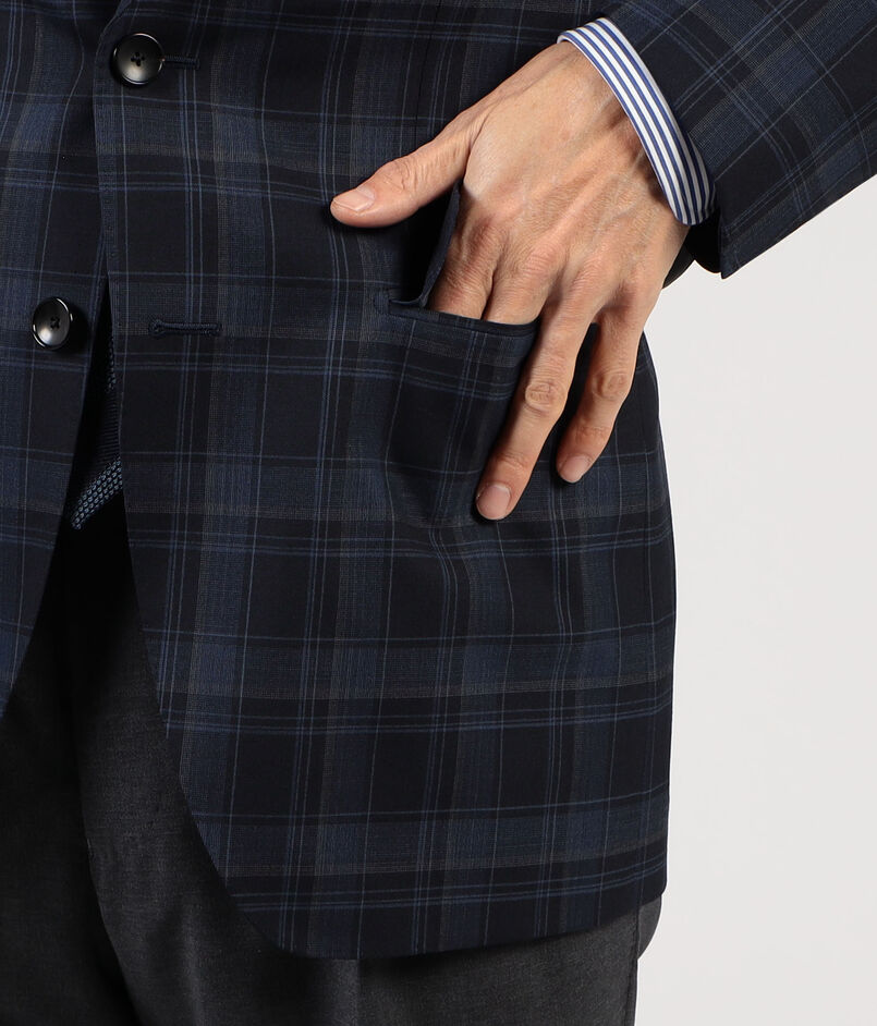 Super120'sウール シングルブレステッド2Bジャケット Dormeuil Super120'sウール シングルブレステッド2Bジャケット Dormeuil