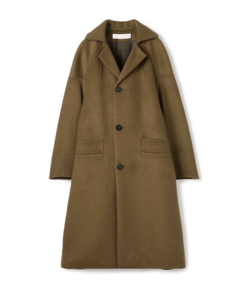 ウールダブルフェイス オーバルロングコート