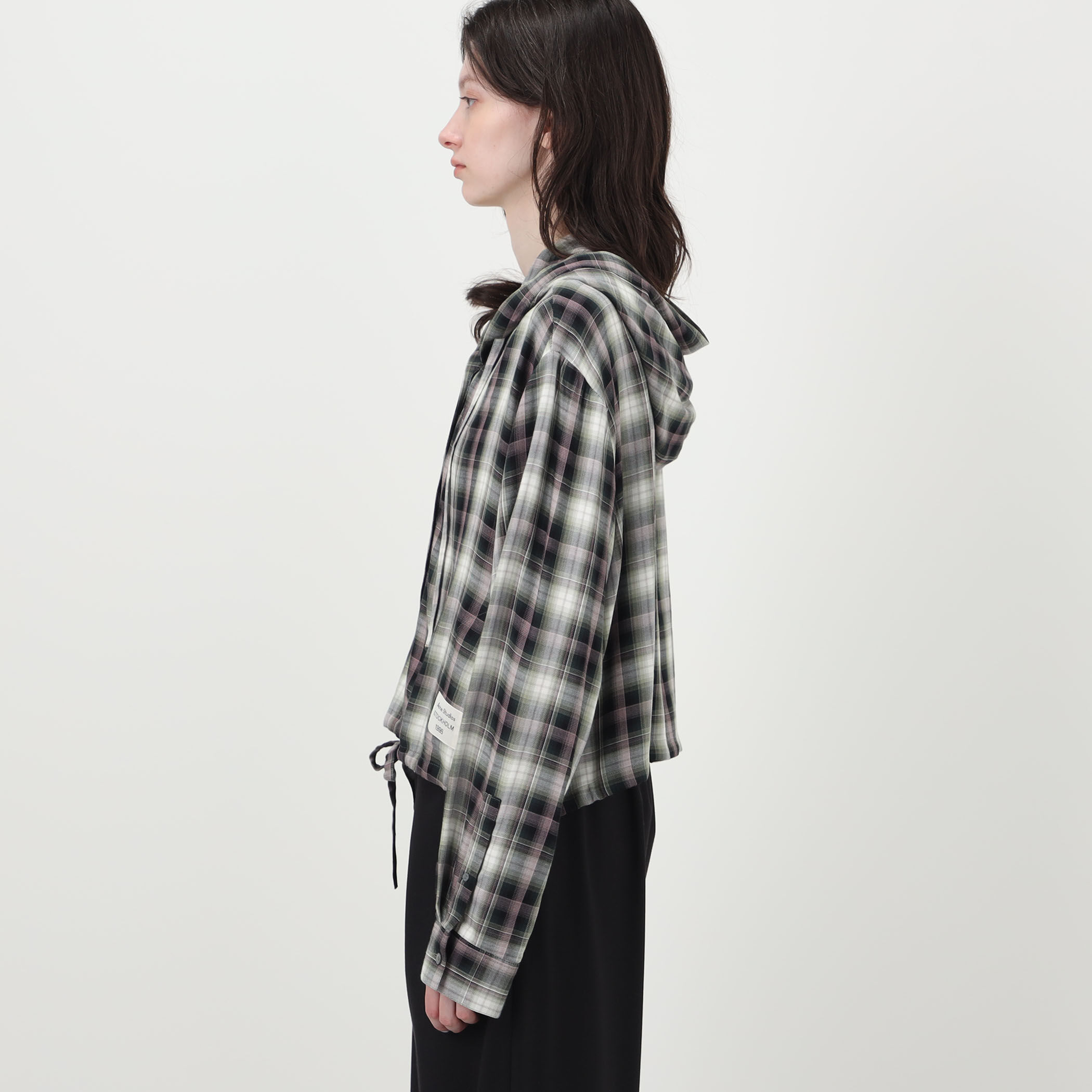 Acne Studios チェック フーデッドオーバーシャツ｜トゥモローランド