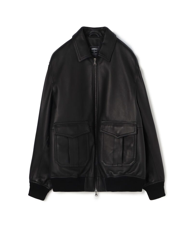 【別注】EMMETI AKRON ラムレザー ブルゾン