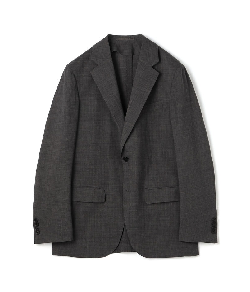 Super120'sウールポリエステル シングルブレステッド2Bジャケット