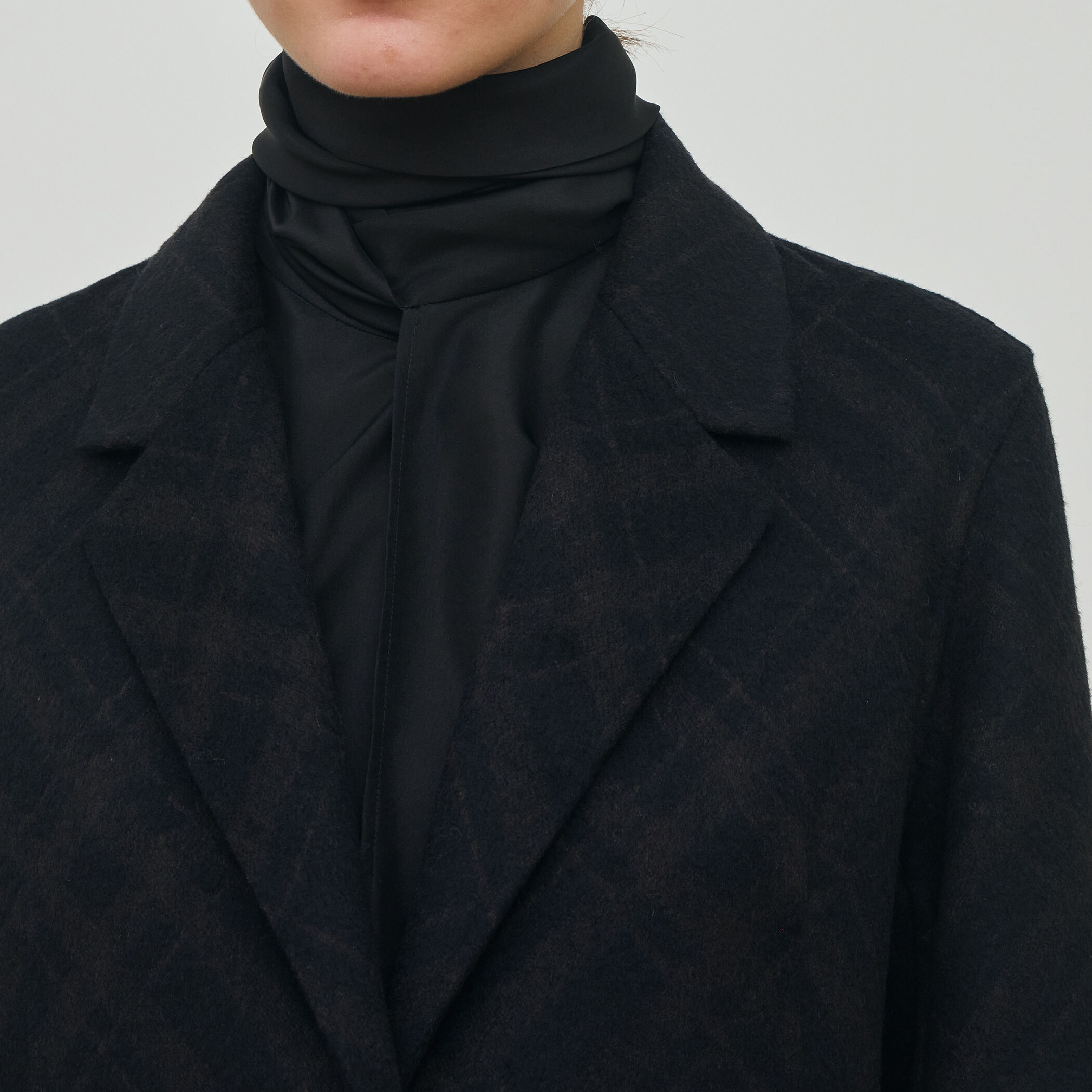 WEB先行予約】ダブルフェイスチェックジャガード チェスター