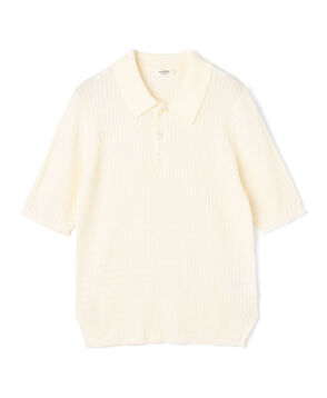 コットンナイロンケーブル ポロプルオーバー