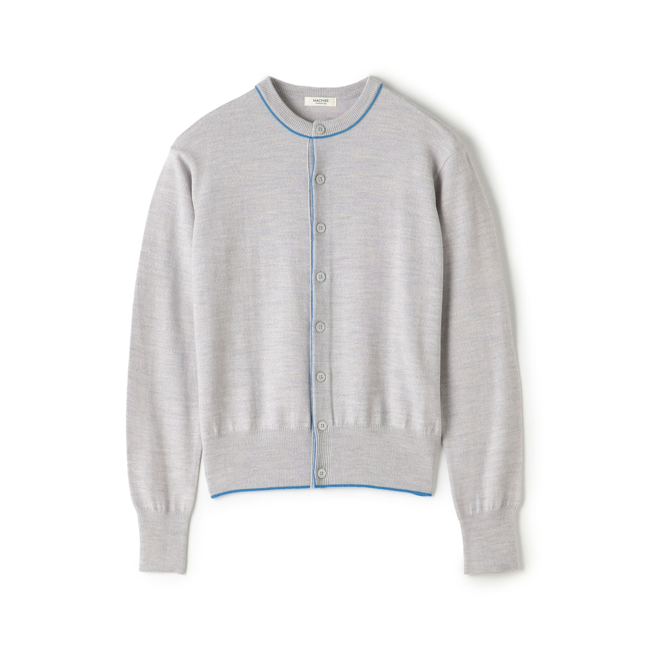 プレーンウール クルーネックカーディガン｜トゥモローランド