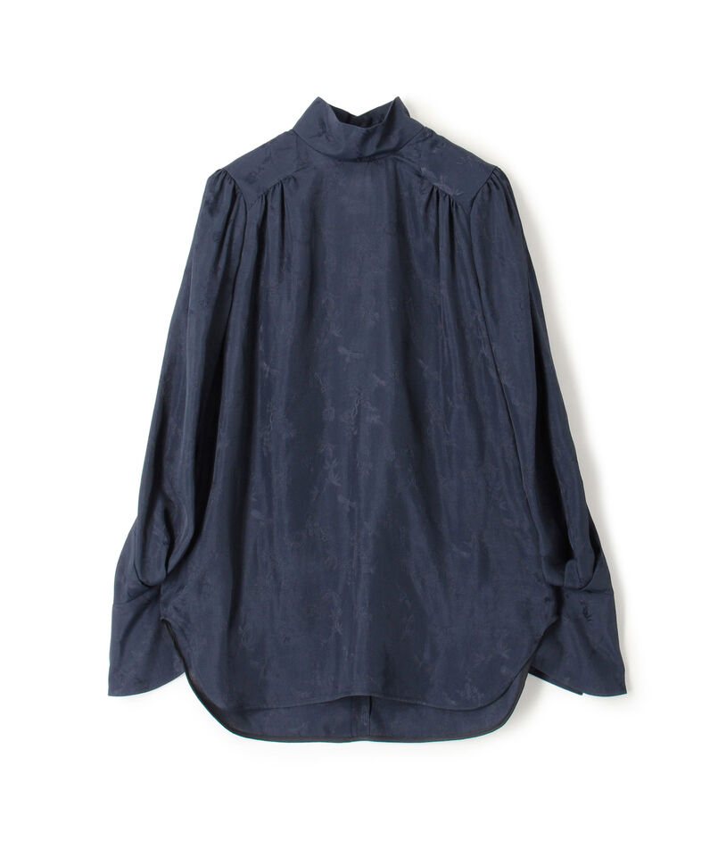Mame Kurogouchi Crane Pattern Jacquard Shirt