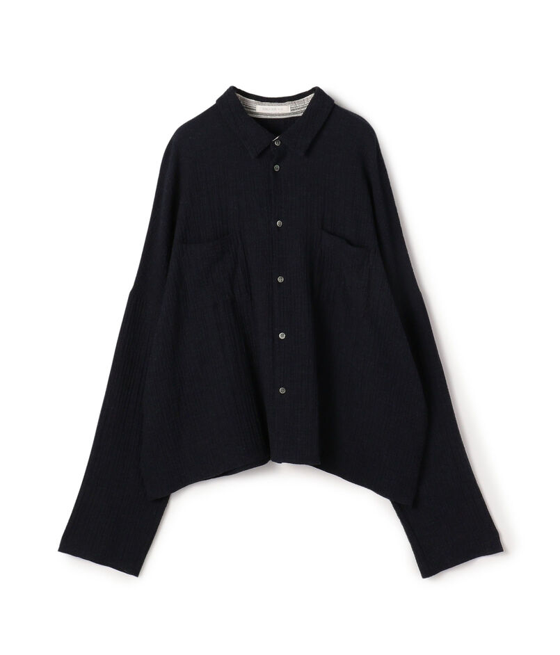 エアリーサッカー ワイドフィットシャツ