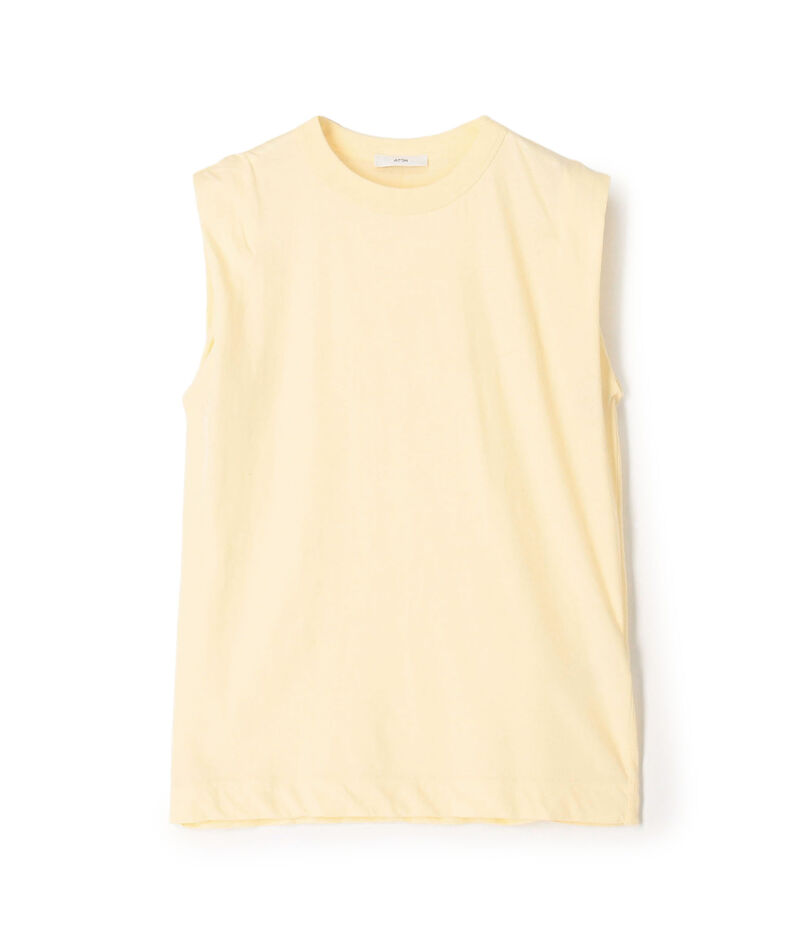ATON FRESCA SINGLE JERSEY ノースリーブプルオーバー