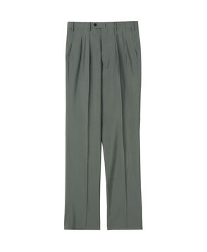 ウールシルク イン2プリーツ ストレートスラックス MARZOTTO